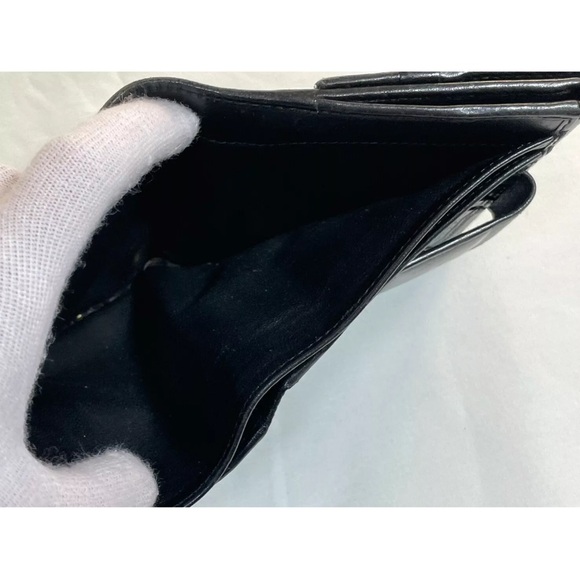 GUCCI Black Bi-fold Wallet Punching Design GG 115080 2067 - Picture 3 of 15